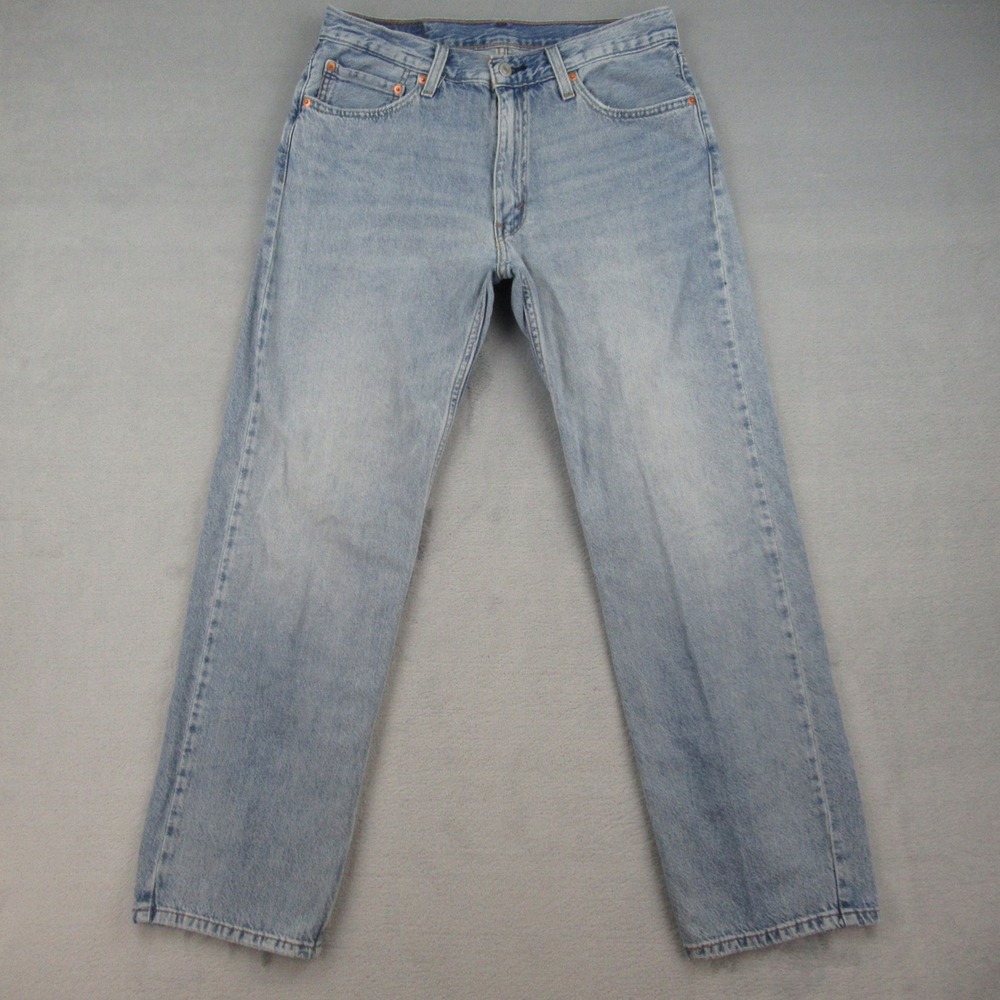 Levis 555 Relaxed Straight Leg Jeans Light Wash Blue W32 L32 A7223-0015